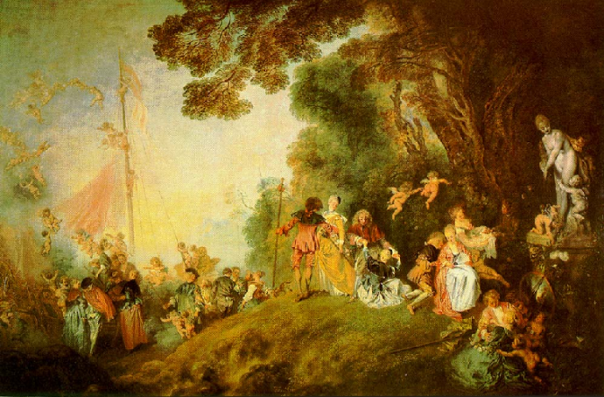 Fête galante Watteau